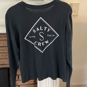 Salty Crew brand. Dusty Black, soft and cute T. Bought at Surf shop in So Cal.